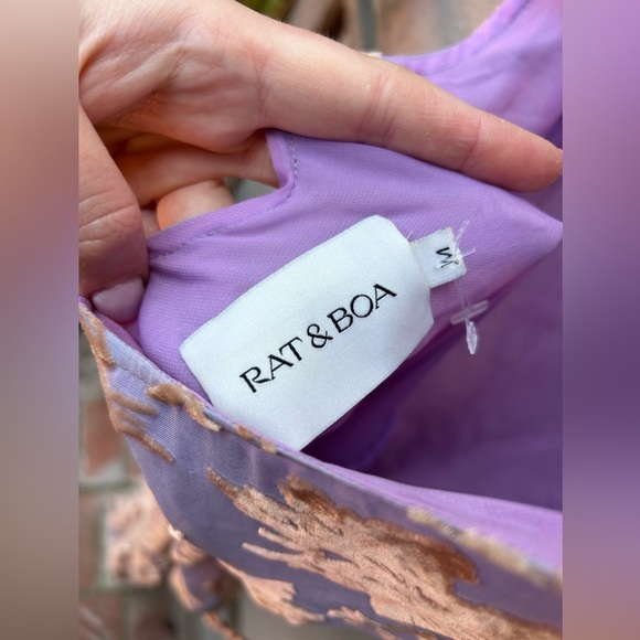 Rat & Boa ‘Athena’ Silk Floral Maxi Dress Purple - Picture 11 of 15